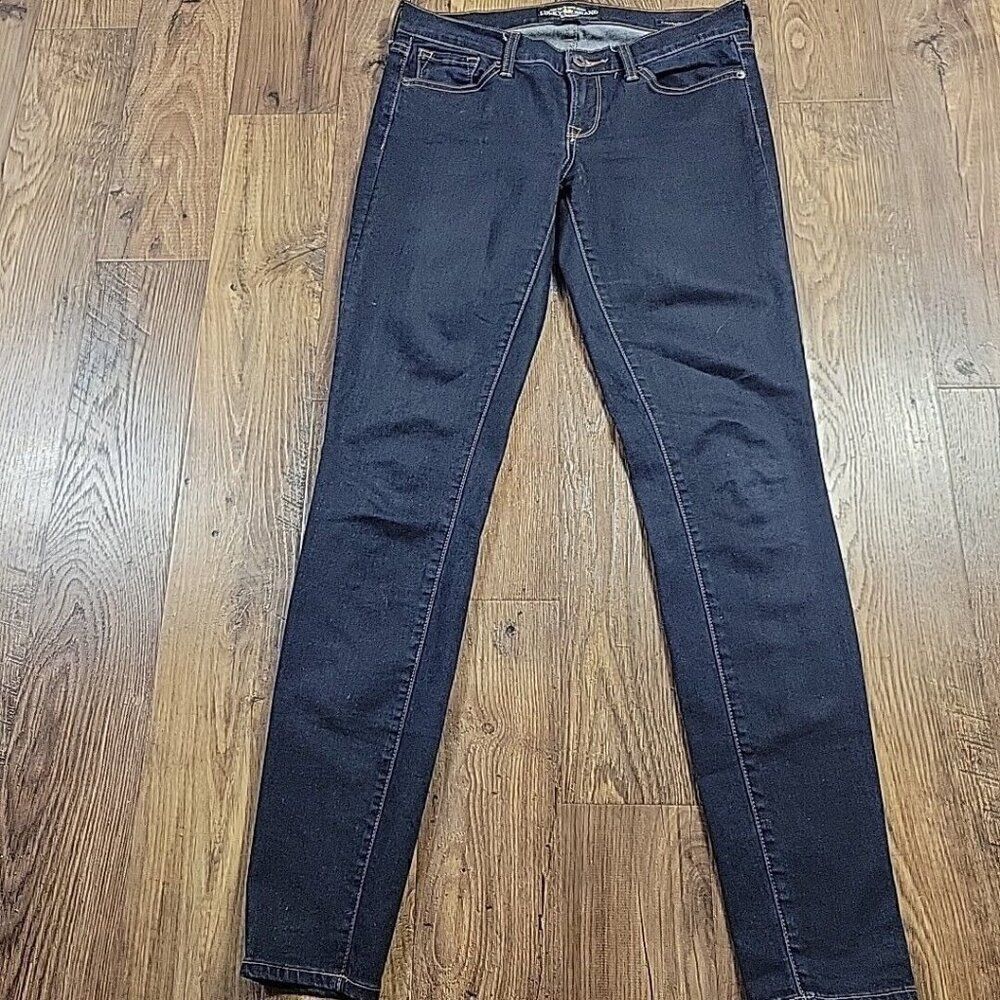 Lucky Brand Womens Skinny Jeans In Dark Indigo